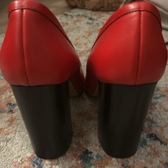 3.1 Phillip Lim Red Stacked Loafer Heel size 7US - Picture 3 of 4